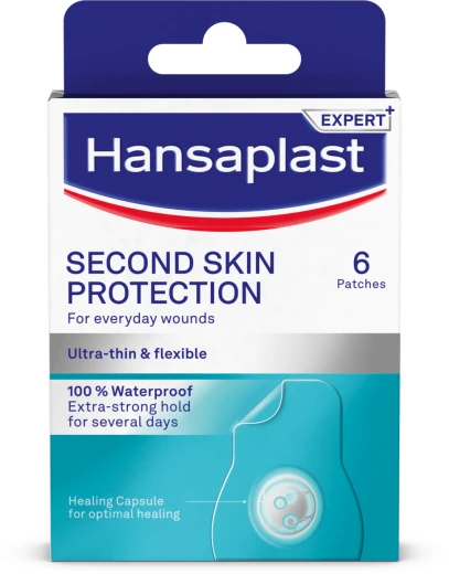 Hansaplast, zaščitni obliži druga koža, 6 obližev