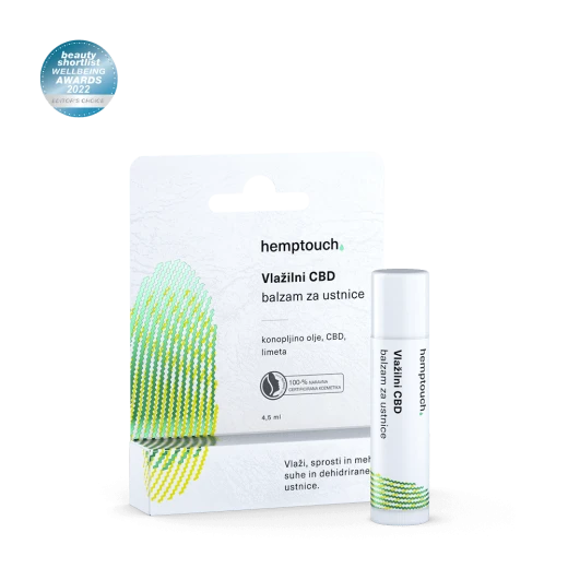 Hemptouch, Vlažilni CBD balzam za ustnice, 4,5 ml