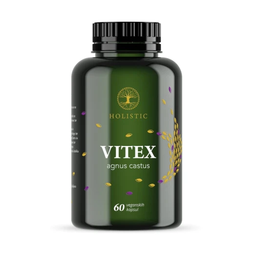 Holistic, vitex agnus castus, 1000 mg, 60 veg. kapsul, prehransko dopolnilo