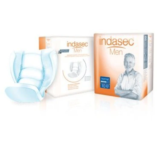 Moške podloge Indasec Men Normal 10 kosov/zavitek  Moške podloge Indasec Men Normal 10 kosov/zavitek