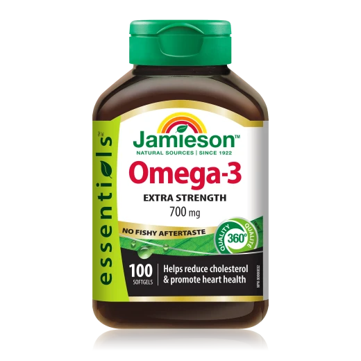 Jamieson, omega - 3 ekstra moč brez priokusa po ribah, 158 g, 100 kapsul
