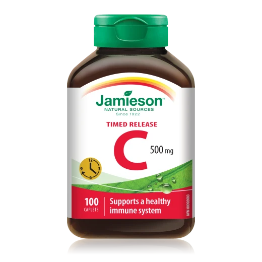 Jamieson Vitamin C 500 mg, tablete s podaljšanim sproščanjem, 100 tablet