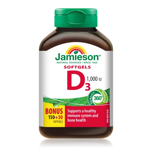 Jamieson Vitamin D 1000 i.e., 180 kapsul
