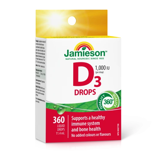 Jamieson Vitamin D kapljice 25 μg (1000 i.e.)