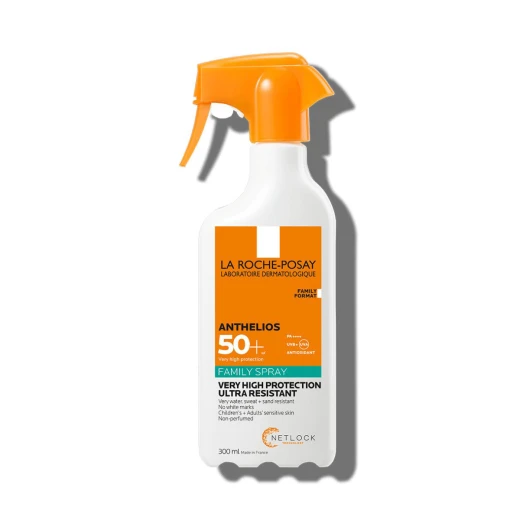 La Roche-Posay, ANTHELIOS Pršilo za zaščito pred soncem za otroke in odrasle SPF 50+, 300 ml