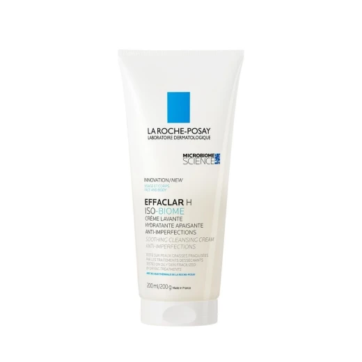 La Roche-Posay, EFFACLAR H ISO-BIOME Pomirjujoča čistilna krema proti nepravilnostim, 200 ml