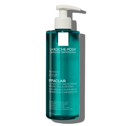 La Roche-Posay, EFFACLAR Micro-peeling gel za čiščenje mastne občutljive kože, 400 ml