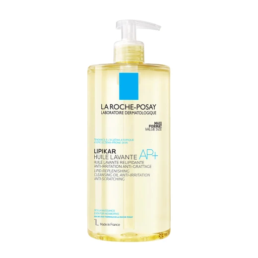 La Roche-Posay, LIPIKAR HUILE LAVANTE AP+ olje za umivanje in obnovo lipidov, 1000 ml