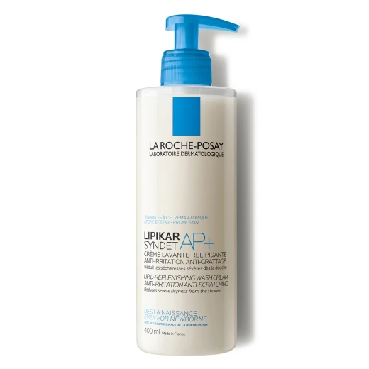La Roche-Posay, LIPIKAR SYNDET AP+ Kremni gel za umivanje telesa za suho kožo, 400 ml
