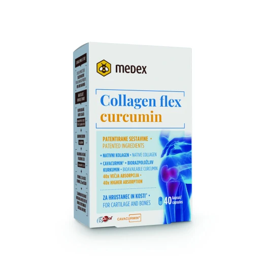 Medex, Collagen flex curcumin, 40 kapsul