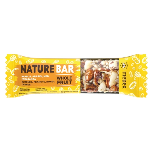 Medex, Nature bar pomaranča, 40 g