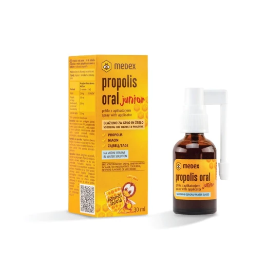 Medex, Propolis Oral junior, pršilo z aplikatorjem, 30 ml