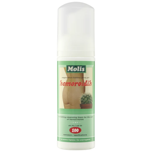 MOLIS, negovalna čistilna pena za analno higieno pri hemoroidih, 150 ml