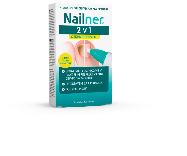 Nailner® 2 v 1 pisalo proti glivičnim okužbam nohtov , 4 ml