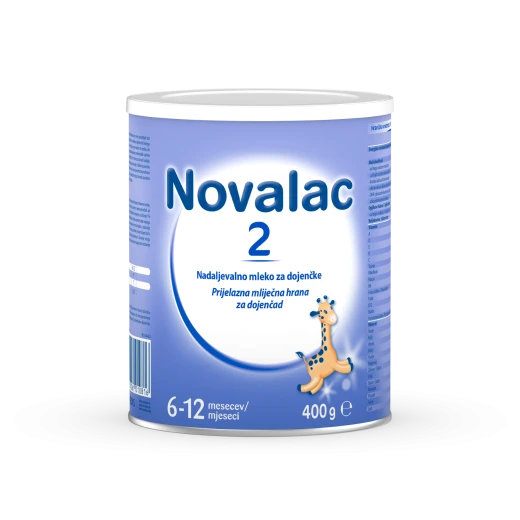 Novalac 2, nadaljevalno mleko za dojenčke, 400 g