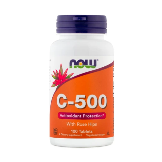 NOW, vitamin C, 500 mg, 100 tablet