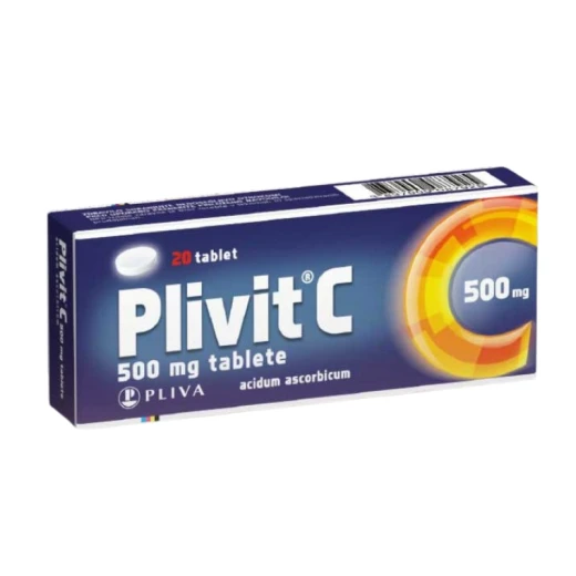 Plivit C 500 mg tablete, 20 tablet