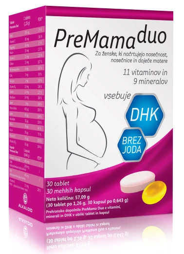 Premama Duo, brez joda, 30 tbl + 30 kps