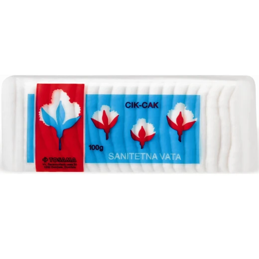 Sanitetna vata cikcak Viva, 100 g