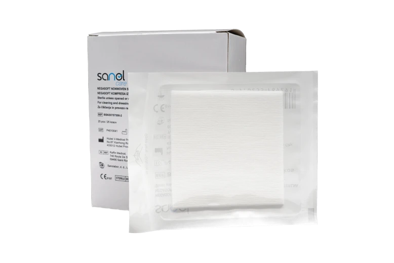 Sanol Care, Set kompresa netkana 6 sl sterilna 7,5 x 7,5 cm A2, 25 kos