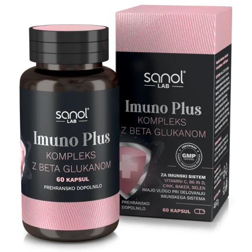 Sanol LAB, Imuno Plus Kompleks z beta glukanom, 60 kapsul