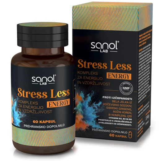 Sanol LAB, Stress Less Energy, 60 veganskih kapsul