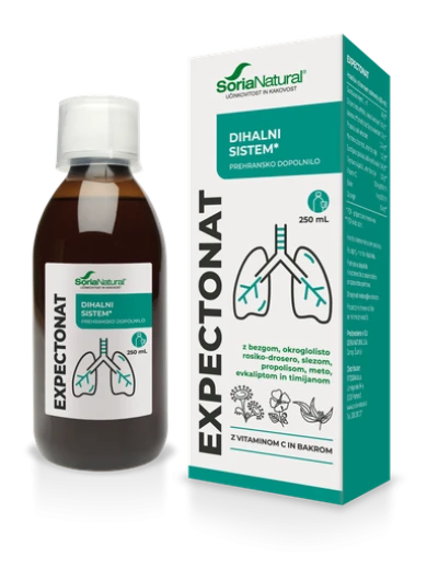 Soria Natural, Expectonat z drosero za dihala, 250 ml
