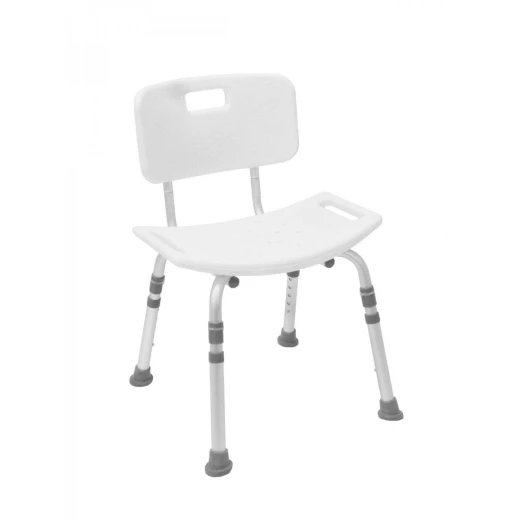 Stol za tuš z naslonom nastavljiva višina 40 – 52 cm Duro Kd Drive