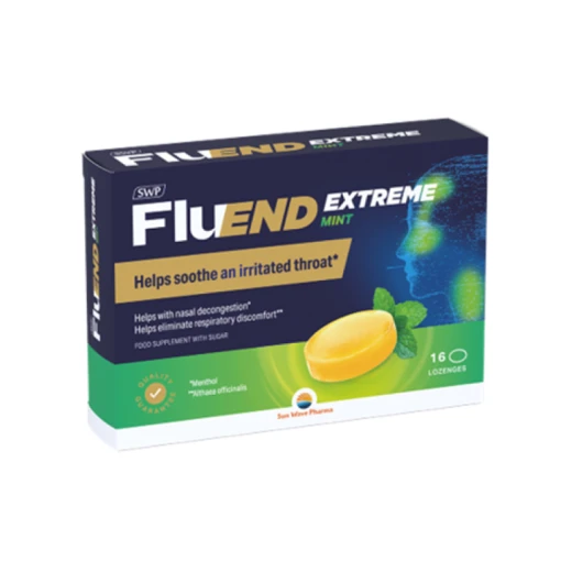 Sun Wave Pharma, Fluend Extreme Mint, 16 pastil