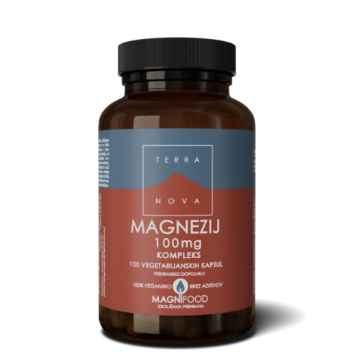 Terranova, Magnezij, 100mg, 100 kap