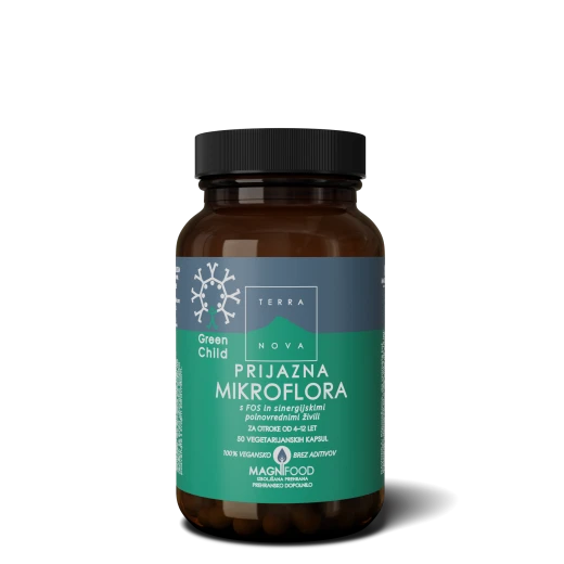 Terranova, Prijazna mikroflora za otroke Green Child, 50 kapsul