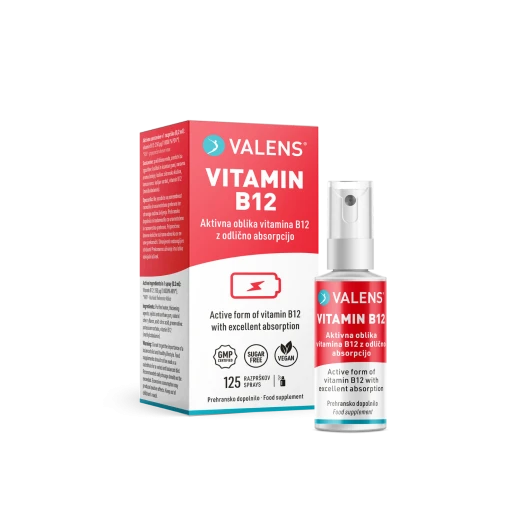 Valens, B12 ustno pršilo, 25 ml