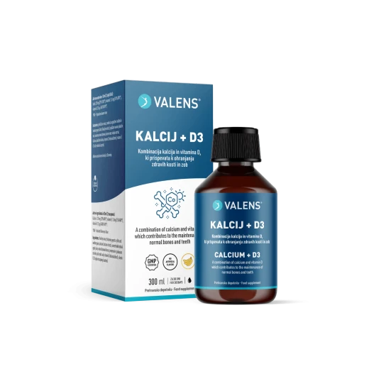 Valens, Kalcij + D3, 300 ml