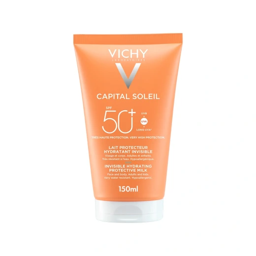 Vichy, CAPITAL SOLEIL mleko za obraz in telo SPF 50+ zelo visoka zaščita, 150 ml