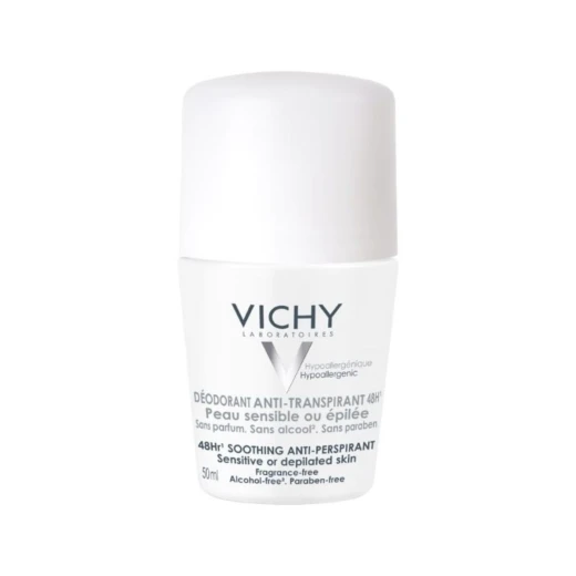 VICHY, DÉODORANT za zelo občutljivo in depilirano kožo 48h, 50 ml