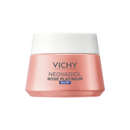 Vichy, Neovadiol Rose Platinum Rožnata nočna krema za zapolnitev in poživitev kože, 50 ml