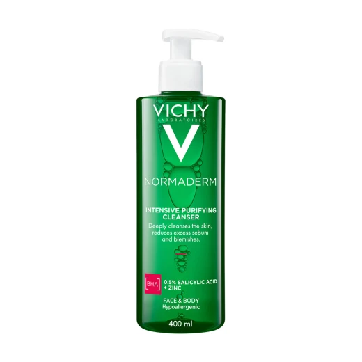 Vichy NORMADERM Phytosolution, čistilni gel za občutljivo in mastno kožo, 400 ml