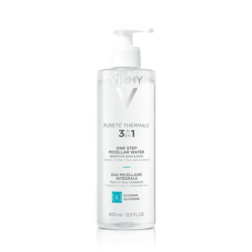 VICHY, PURETÉ THERMALE Mineralizirana micelarna voda s pantenolom za občutljivo kožo, 400 ml