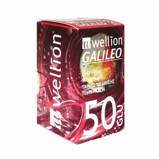 WELLION GALILEO GLU TESTNI LISTIČI ZA MERJENJE GLUKOZE 50X